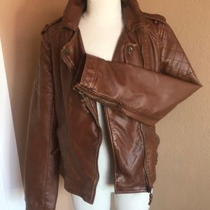 Faux leather jacket